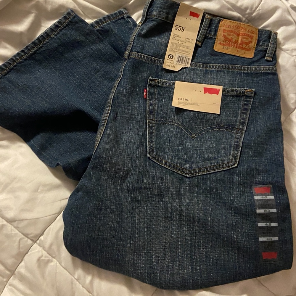 Levi's Men's  Jeans  46 x 30 relaxed straight  zip fly